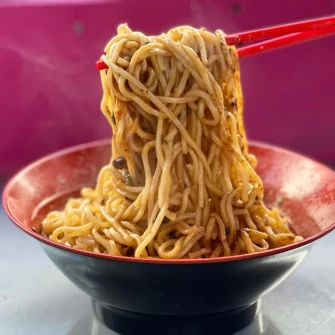 Noodles At Spicy Moon - 3rd St In New York City