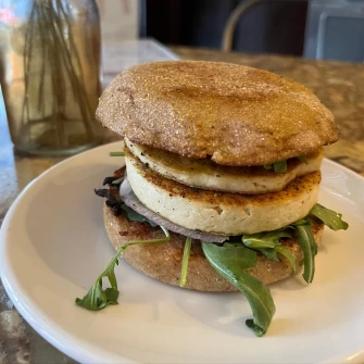 Burger At Urban Vegan Kitchen In New York City
