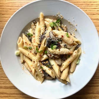 Pasta At Urban Vegan Kitchen In New York City