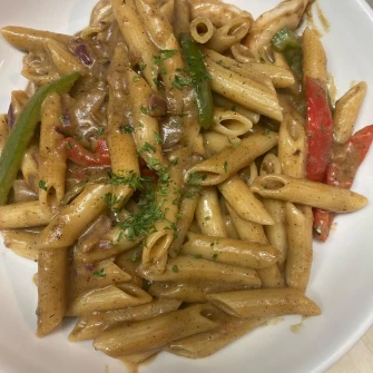 Pasta At Vegan Hood In New York City