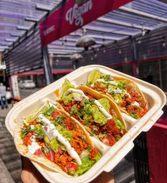 Tacos At Vegan On The Fly In New York City
