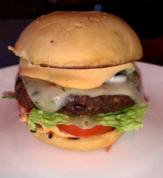 Burger At Vistro Burger In New York City