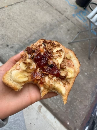 Peanut butter crunch with added jelly