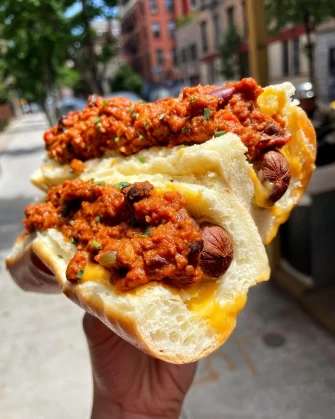 Vegan Food At Champs Diner In Brooklyn