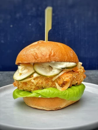 Vegan Burger At Earthen In Brooklyn
