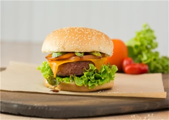 Vegan Burger At Four Seasons Cafe & Juice Bar