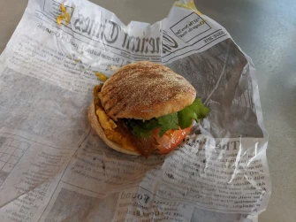Vegan Burger At Four Seasons Cafe & Juice Bar
