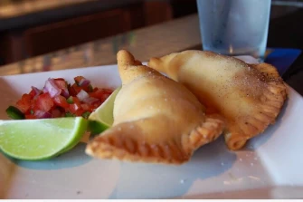 Vegan Pizza Empanada At Gold Sounds Bar In Brooklyn