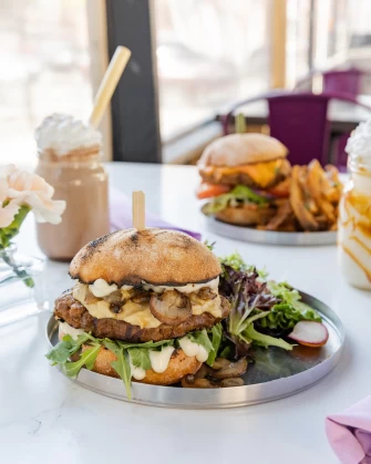 Mushroom Brie Burger At Modern Love In Brooklyn