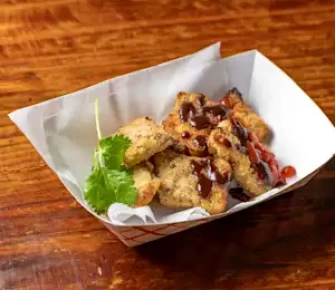 Crispy Tofu Nuggets At Namas Tea In Brooklyn