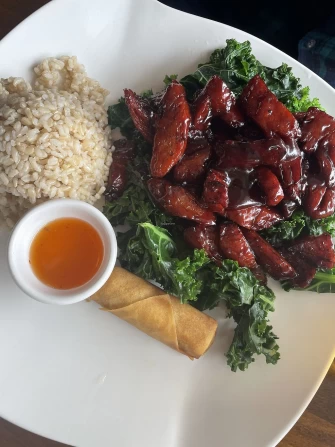 vegan BBQ ribs - lunchtime special