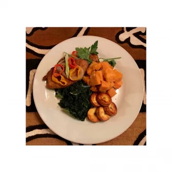 Soy Rib Dinner At Vegan's Choice In Brooklyn