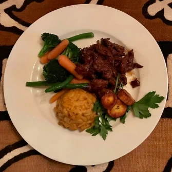 Soy Rib Dinner At Vegan's Choice In Brooklyn
