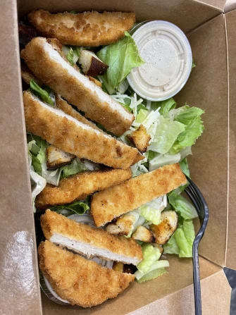 Caesar salad with chicken