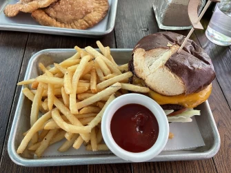 The Meg with fries