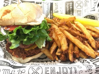 Burger At Birch Bark Eatery In Glen Falls