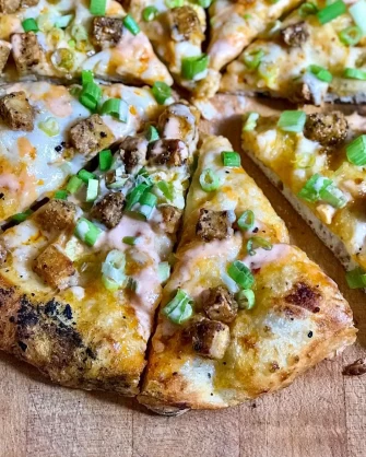 Vegan Pizza At Rock Hill Bakehouse Cafe In Glens Falls