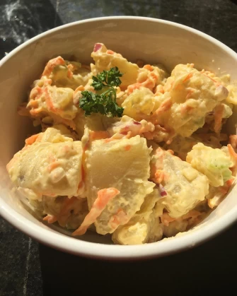 Potato salad At Thank Goodness It's Vegan