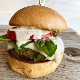 Vegan Burger At Green Street Eatery In Levittown