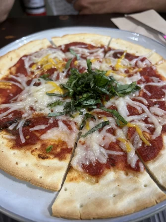 Cauliflower Pizza At Barely Vegans In New Rochelle