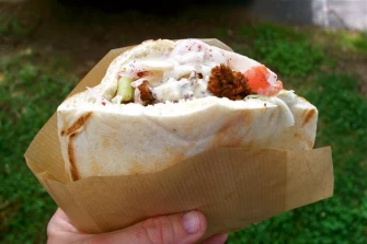 Vegan Food At Aba's Falafel In Rhinebeck