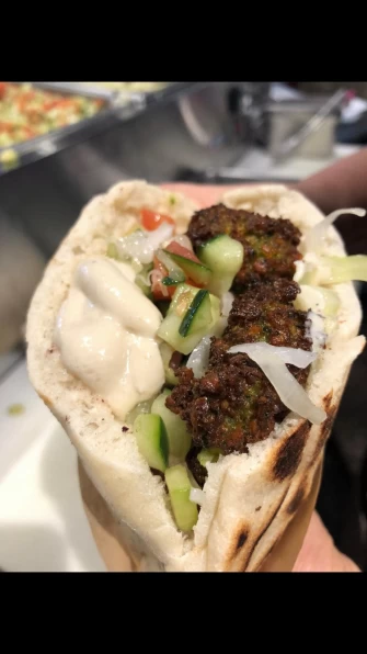 Vegan Food At Aba's Falafel In Rhinebeck