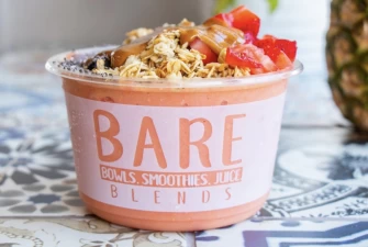 Fruits Bowls At BARE Blends In Saratoga Springs