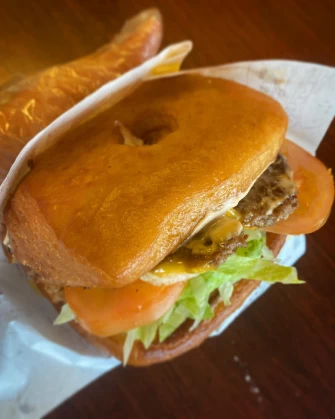 Burger At Veganos Kitchen