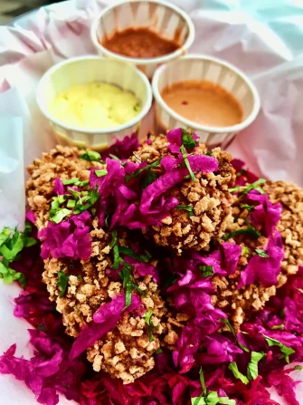 Vegan Food At Queen of Saucery In Cardiff