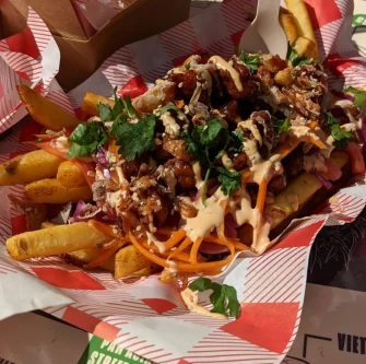 Vegan Food At Queen of Saucery In Cardiff