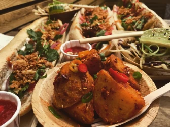 Vegan Food At Queen of Saucery In Cardiff