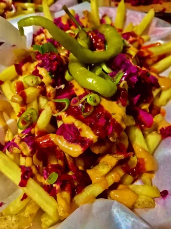 Vegan Food At Queen of Saucery In Cardiff