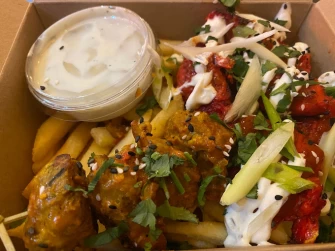 Vegan Food At Vegan Sting In Manchester