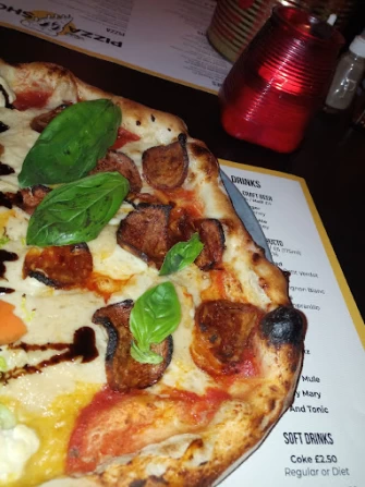 Vegan Pizza At Young Vegans Pizza Shop In London