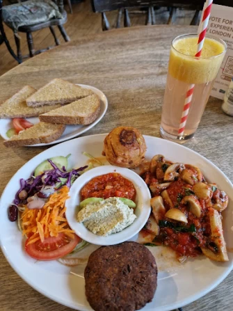 Vegan Food At Riverside Vegetaria In Kingston upon Thames