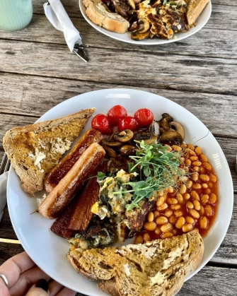 Vegetarian Food At The Pack Horse Cafe In Bridport