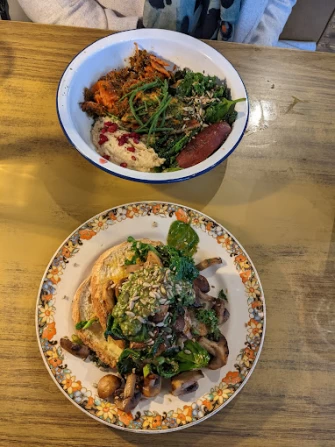 Vegan Food At Loves Cafe In Weston-super-Mare