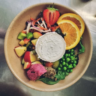 Vegetarian Food At Hlaf cafe In Matlock