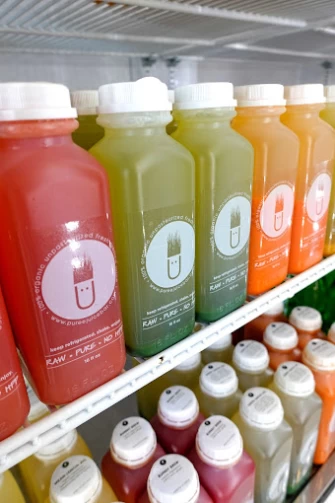 Vegan Food At Puree Artisan Juice Bar In Bethesda