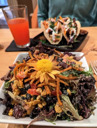 Vegan Food At The Mike’s Cafe and Wine Bar In Friday Harbor