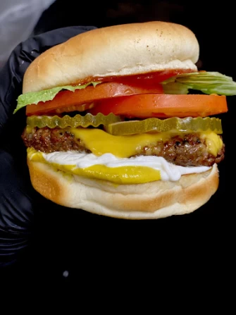 Vegan Berger At Plant Based Junkie In Chicago