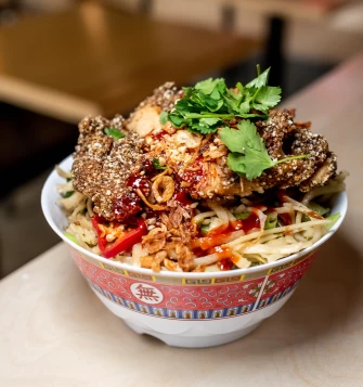 Vegan Food At Pow Pow Franklin Square In Washington
