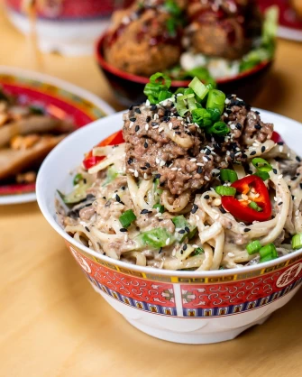 Vegan Food At Pow Pow Franklin Square In Washington