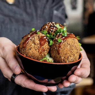 Vegan Food At Pow Pow Franklin Square In Washington