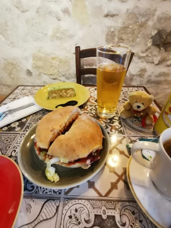 Veg Food At CHALK cafe eatery wine In Rabat