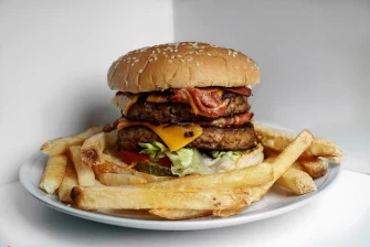 Baecn DBL Chs Burger!