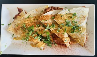 Red bean quesadillas