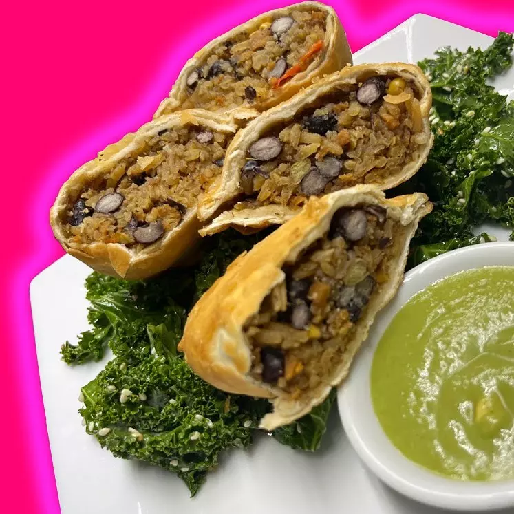 Veg Roll At VSpot Express In New York City