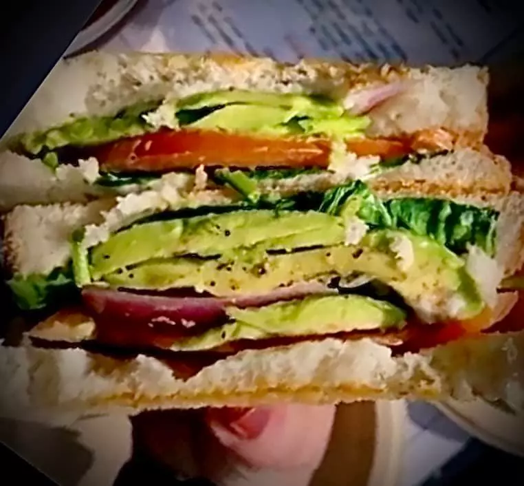 Veg Sandwich At Current: Coffee + Collectibles In Decatur