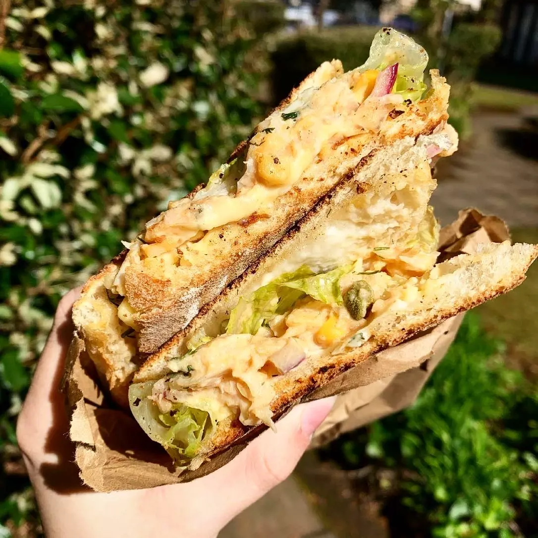 Sandwich At Picnic In Glasgow